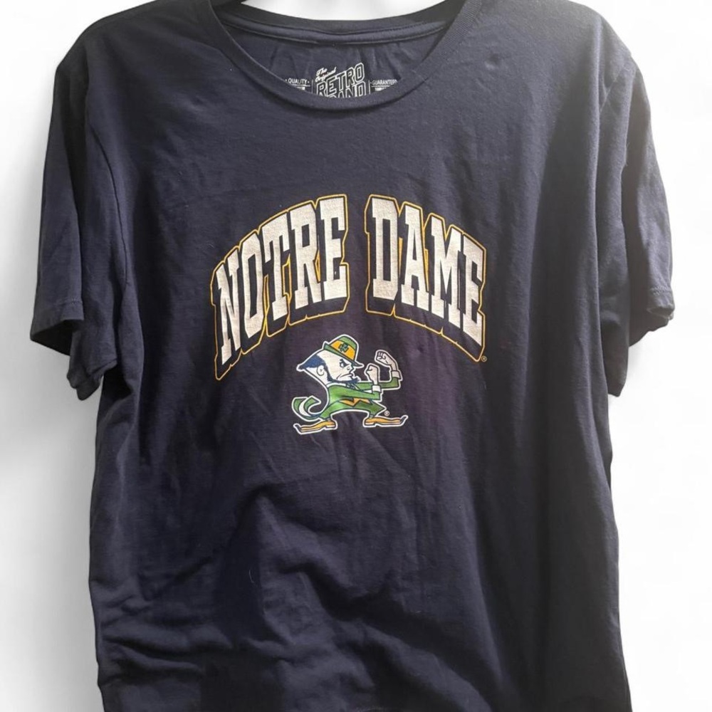 Original Retro Brand Notre Dame Navy Tee